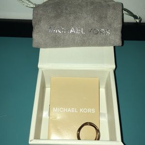 Michael Kors Jewelry - Michael Kors RoseGold Tone Pave CrissCross X Ring Michael Kors Jewelry - Michael Kors RoseGold Tone Pave CrissCross X Ring